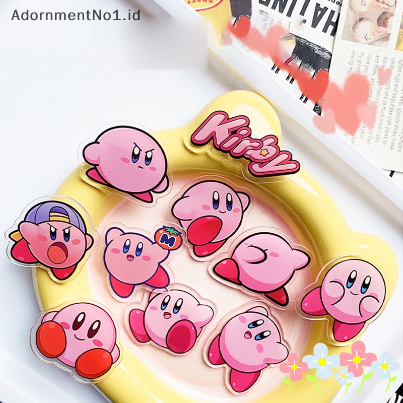 [AdornmentNo1] Kirby Enamel Pin Bros Kartun Lapel Pin Perhiasan Aksesoris Anak Hadiah [ID]