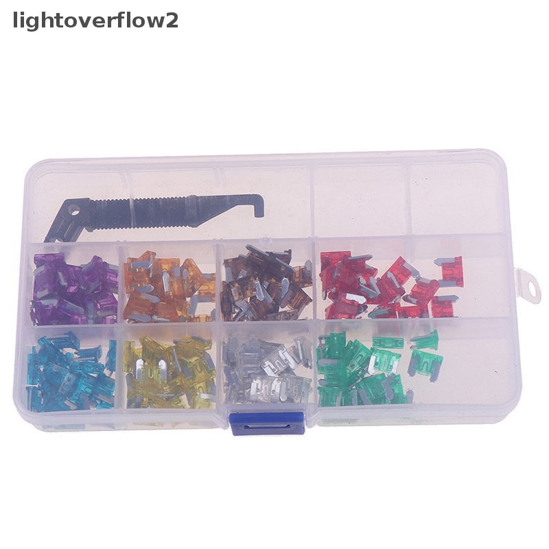 [lightoverflow2] 100x micro auto Mobil low profile mini blade fuse kit 3A5A7.5A10A15A 20A25A30A [ID]