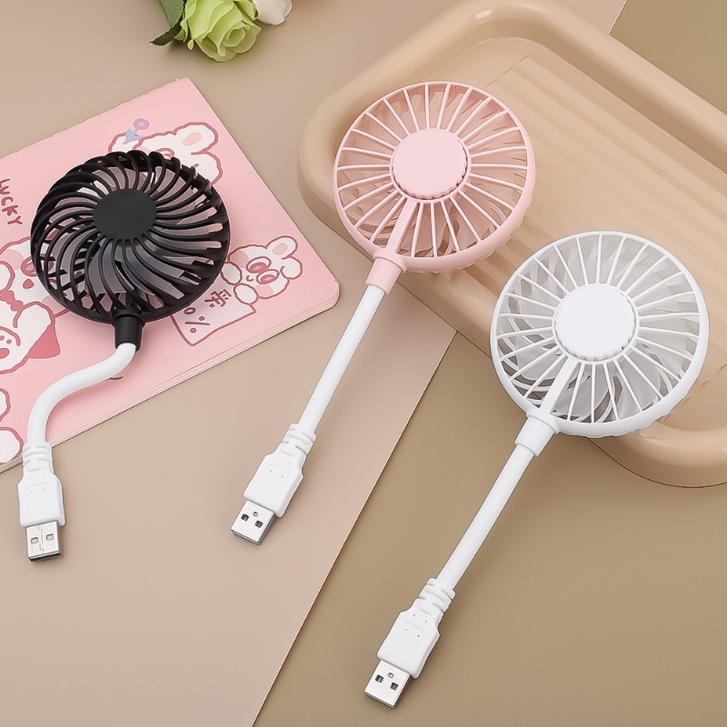 Adjustable Stylish Indah USB In-line Kipas Angin Multifungsi Musim Panas Pendingin Kantor Asrama Desktop Luar Ruangan Portabel Saku Silent Mini Fan