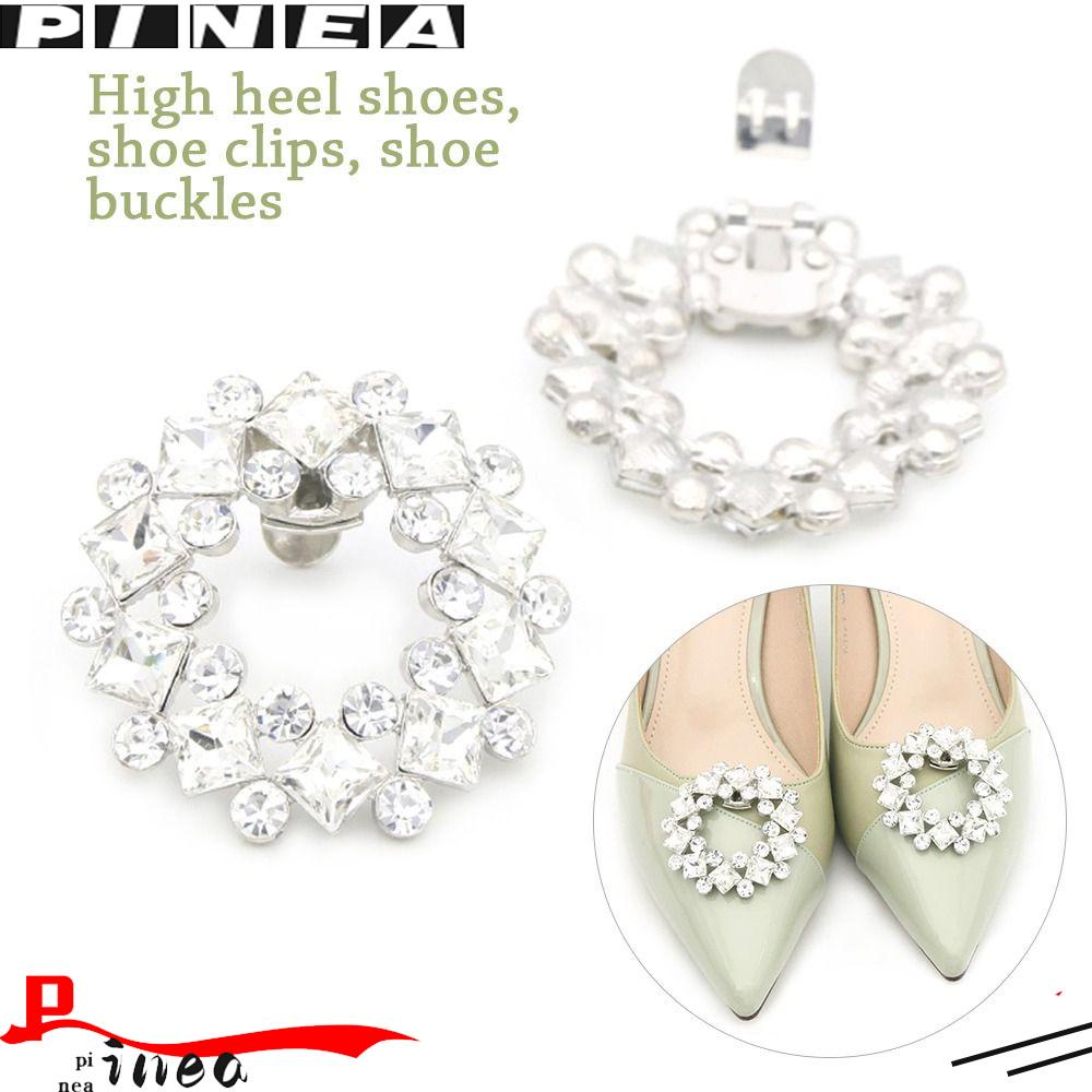 PINEAPPLE 1pcs Shoe Clip Rhinestone Women Bride Wedding Charm Buckle