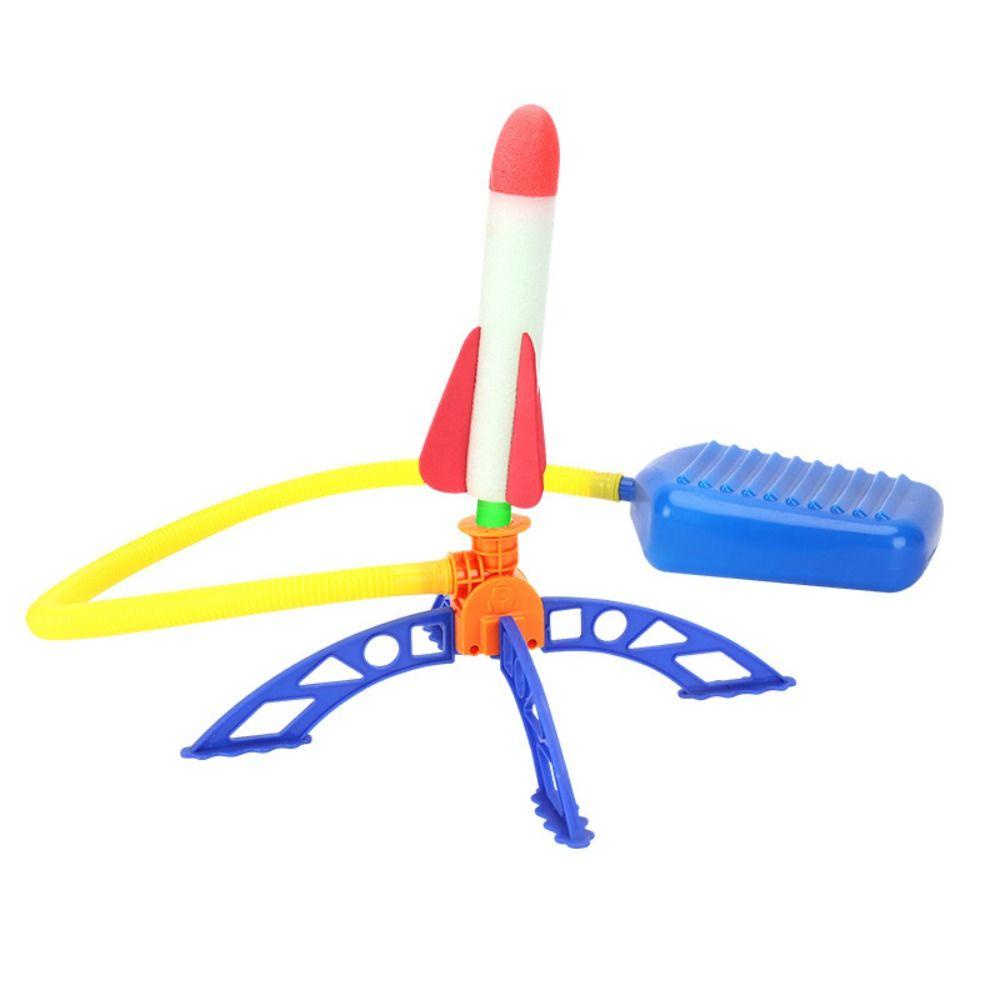 SKJK   Pemancar Kaki Luar Ruangan Mainan Mainan Untuk Anak Bermain Anak Set Launcher Toys Fire A Rocket Sport Games Foot-Steping Rocket Toys