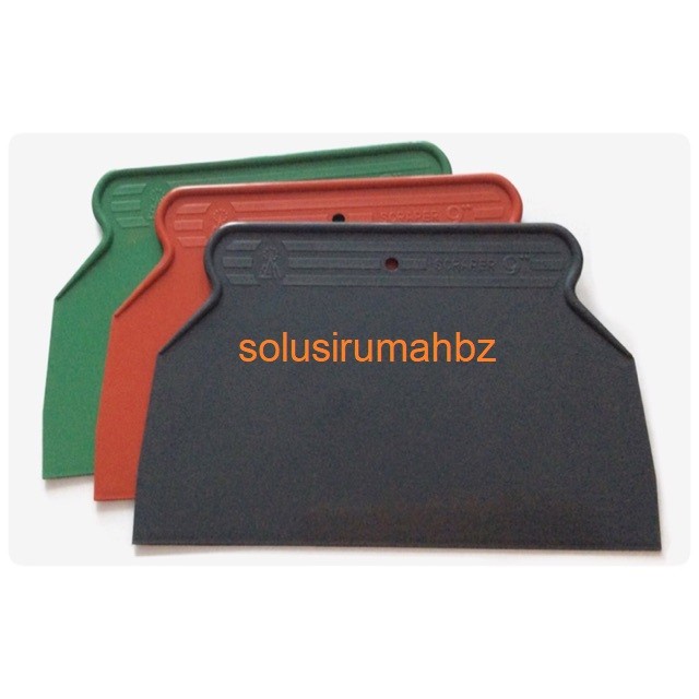 kape plastik 9 inch perbiji warna random kapi scraper sliper dempul 9&quot;