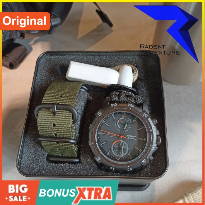 Jam Tangan Eiger PRINCETON TACTICAL Watch Hitam 91000 8479 Original