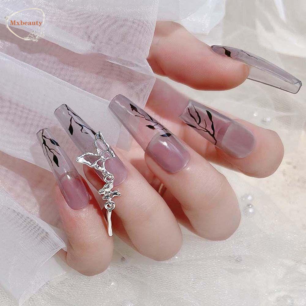 Mxbeauty Hiasan Kuku Kupu-Kupu Wanita Fashion Pesona Kuku Korea Nail Art Nail Art Perhiasan Manicure Aksesoris