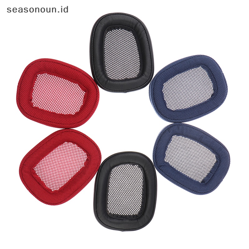 Seasonoun Headset Headphone Earpads Cushions Cover Repair Parts Bantalan Telinga Untuk Logitech G433.