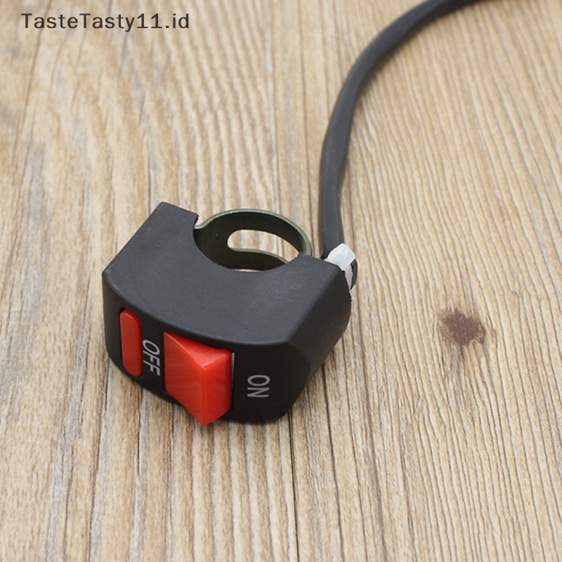 Tastetasty Stang Motor Universal Flameout Switch Tombol ON OFF Untuk Moto Motor ATV Sepeda.