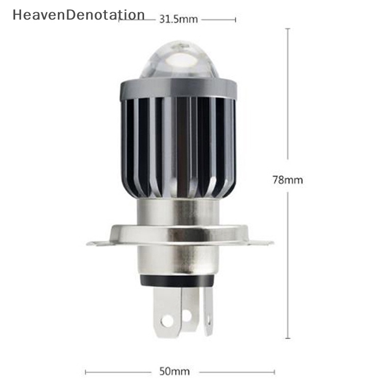 [HeavenDenotation] H4/h6 BA20D Moto Bohlam Lampu Depan Motor Led Dual Color Hi/Lo Beam Fog Lamp  Hdv