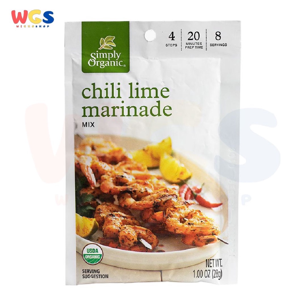 Simply Organic Chili Lime Marinade Mix 1oz 28g