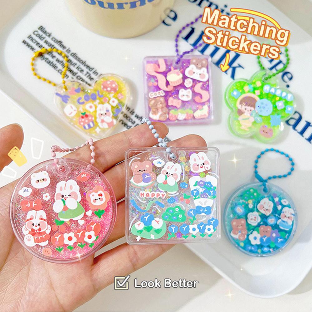 Timekey Bingkai Foto Akrilik Pasir Apung Goo Bata Magnetik DIY Hias Kreatif Berkilau Aneka Warna Ornamen Dekorasi Rumah B8O5