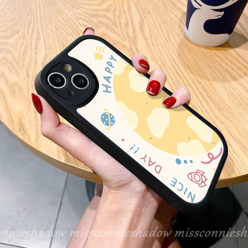 Untuk Vivo Y36 Y15 Y11 Y22 Y17 Y15s Y20 Y02 Y35 Y16 Y12 V25 Y21 Y33s Y20s Y21s Y12i V25E Y31 Y91 Y30 Y91C V23 V23E Y51 Y22s Y20i Y21A Y15A Happy Planet Space Luck Star Soft Cover
