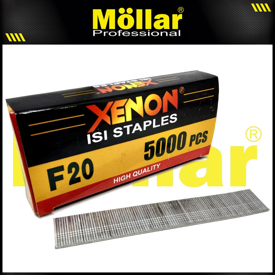 

Isi Staples Xenon F20 Mesin Paku Tembak - Refil Air Nailer Stapler Gun