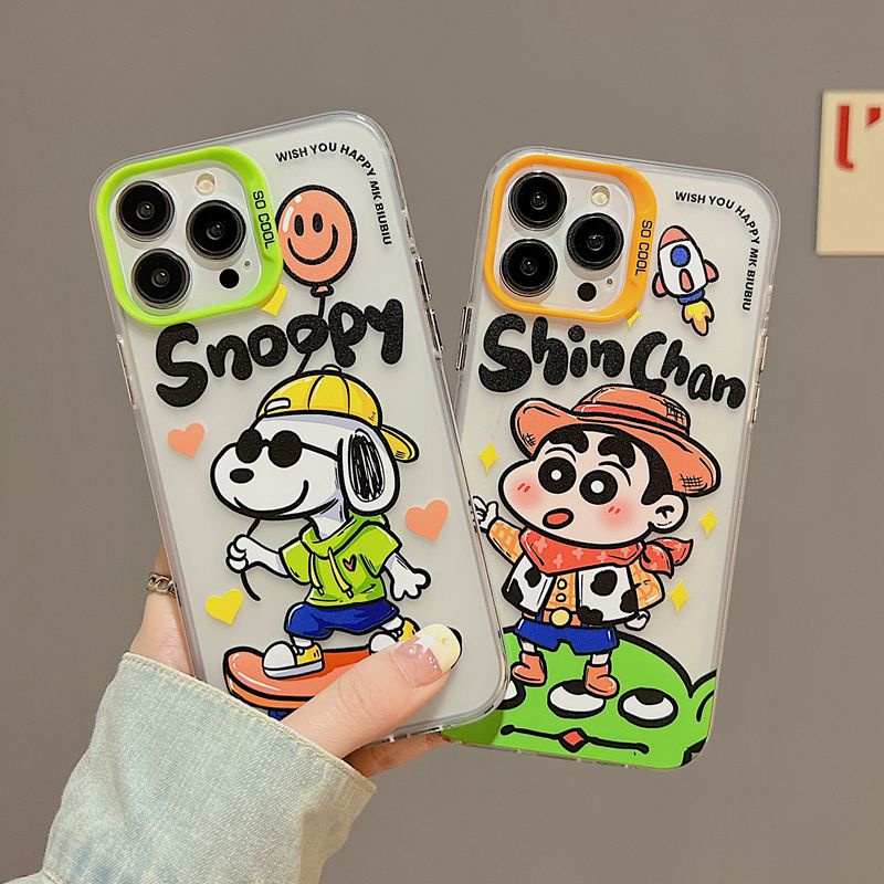 So Cool Skate Snoopy Skin Feel Soft Case HP iP iPhone 12 13 14 Pro Max 11 FTD Casing Apple