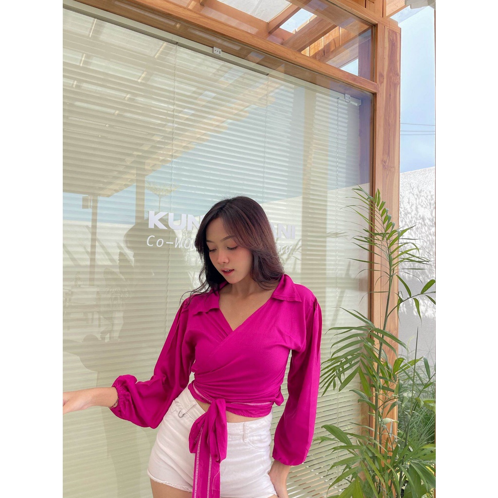 WRAP TOP RAYON / KAIRA WRAP TOP