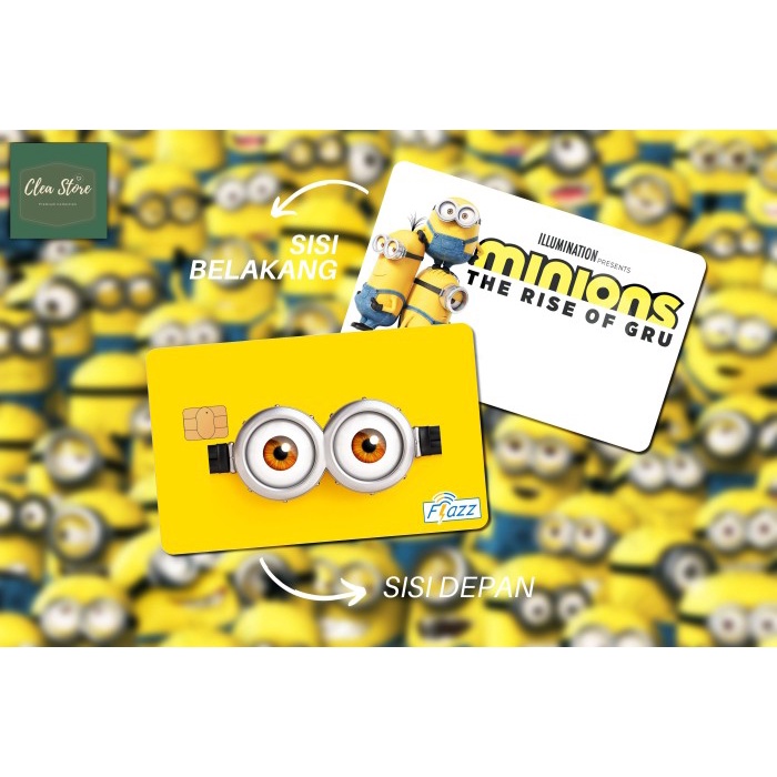 KARTU FLAZZ BCA GEN 2 / EMONEY - Minion Face Rise Of Gru Edition