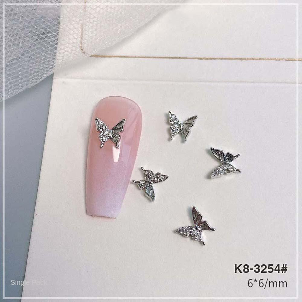 Mxbeauty Dekorasi Nail Art Zirkon Gadis Cinta Hati Liontin Manikur Aksesoris Kristal Nail Art Berlian