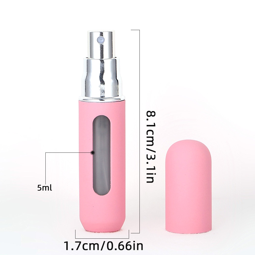 [HOT Sale] Spray Jar Travel Candy Color Atomizer Refillable Portable Split Bottle Aluminium Atomizer Bottle Tekan Type Wadah Mini Botol Parfum Semprot Alat Kosmetik