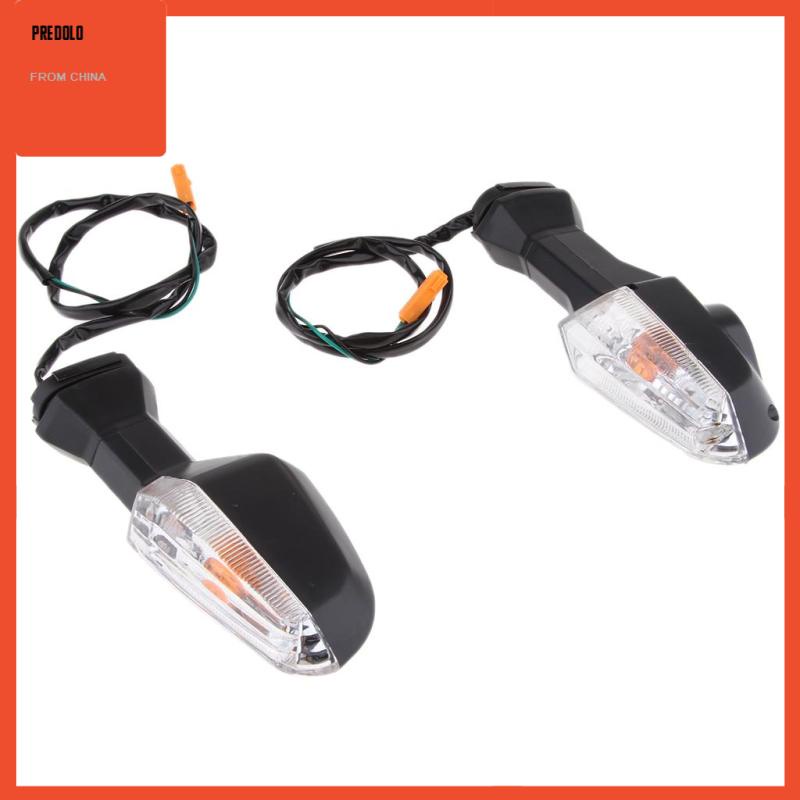 [Predolo] Indikator Sein Motor Lampu Blinkers (Lensa Bening, Lampu Amber)