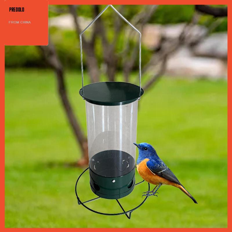 [Predolo] Dispenser Makanan Outdoor Removable Tray Tempat Makan Burung Untuk Teras Halaman Teras Depan