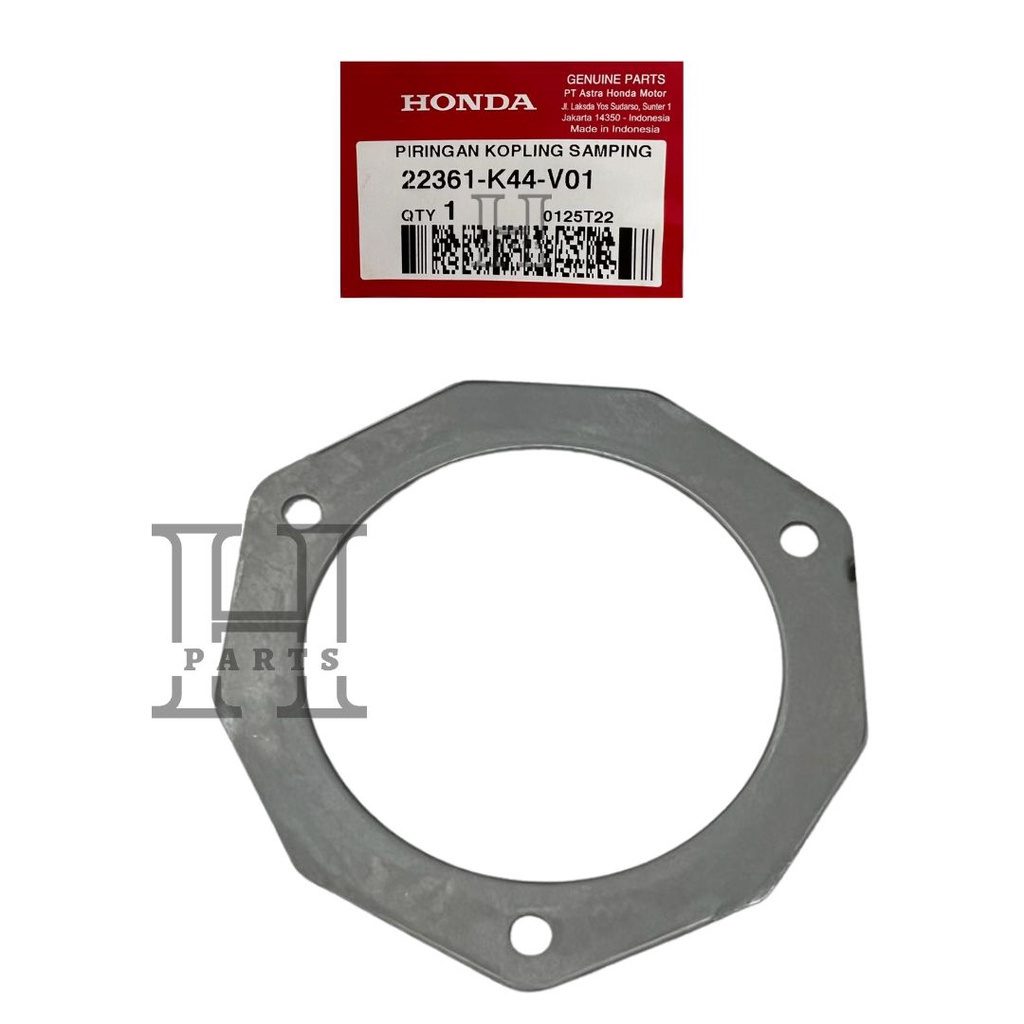 PIRINGAN PLAT KAMPAS GANDA KOPLING SAMPING PLATE CLUCTH SIDE BEAT FI POP ESP K81 VARIO 110 SCOOPY ESP BEAT ECO 22361K44V01 ORI HONDA AHM HGP