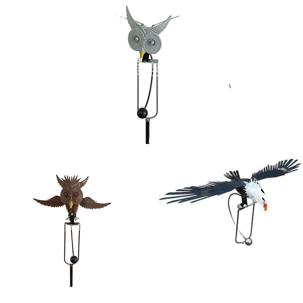 Agustina Imitasi Burung Tahan Air Tahan Lama Outdoor Hias Bird Art Garden Stake Desain Indah Rocker Besar Eagle