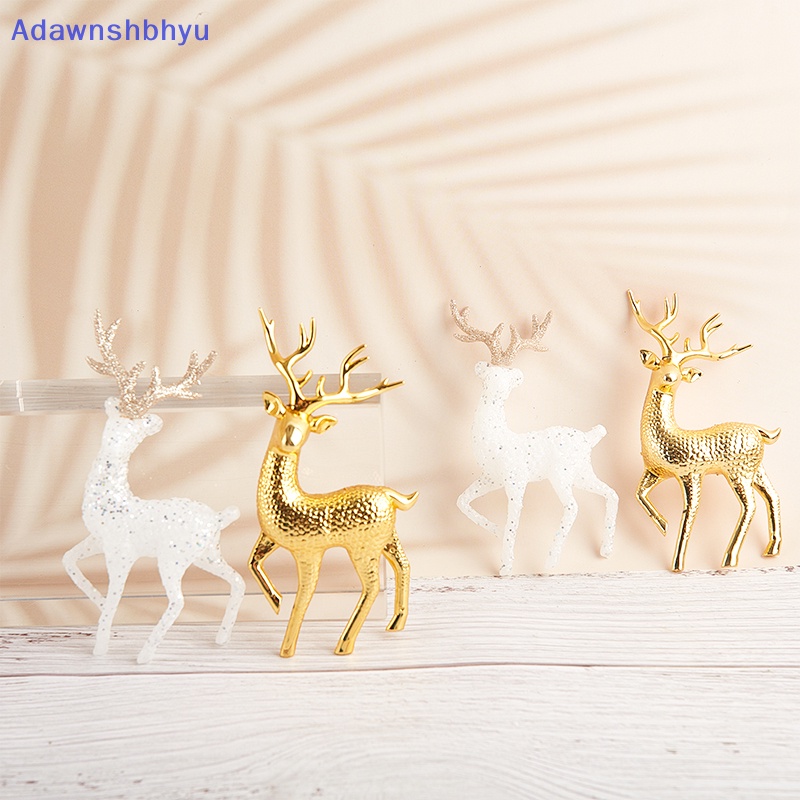Adhyu Natal Kristal Rusa Putih Flash Cake Dessert Decor Forest Elk Kids Merry ID