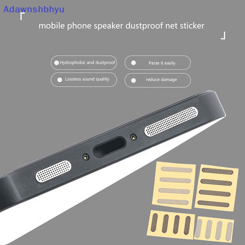 Adhyu 4Pcs Cover Pelindung Speaker Telepon Jaring1/1.6cm Perekat Debu Dustproof Stiker ID