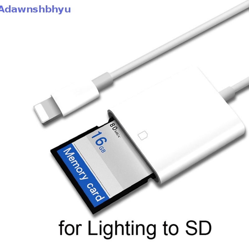 Adhyu OTG Card Reader Untuk Lightning Ke SD TF Kamera Card Readers Kartu Adaptor Pakai ID