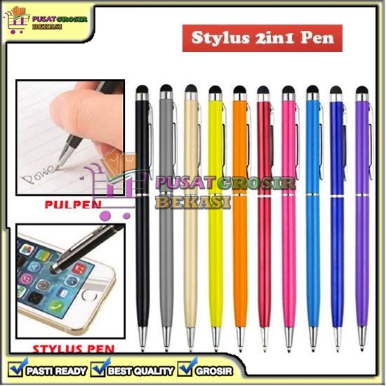 

[PGB] ALAT TULIS PULPEN BALLPOINT BOLLPOINT AJAIB STYLUS 2 IN 1 TOUCHSCREEN PENA SENSITIVE TABLET SMARTPHONE