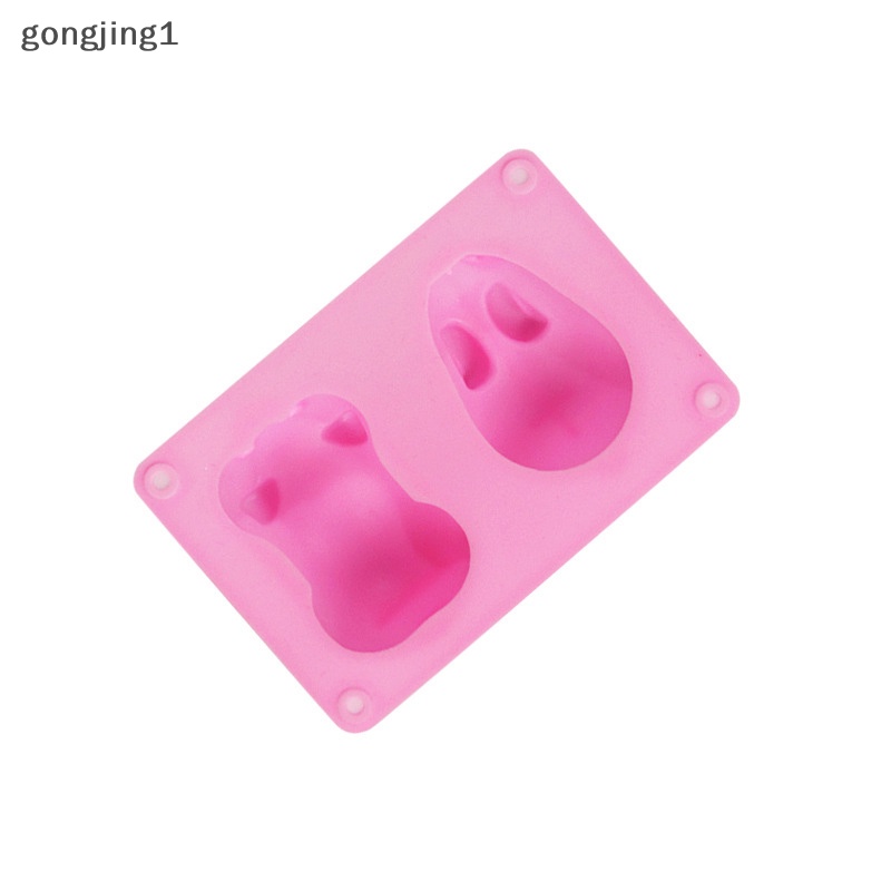 Ggg 3D DIY Baking Tools Cetakan Kue Non Silikon Bentuk Kelinci Babi Permen Mold ID