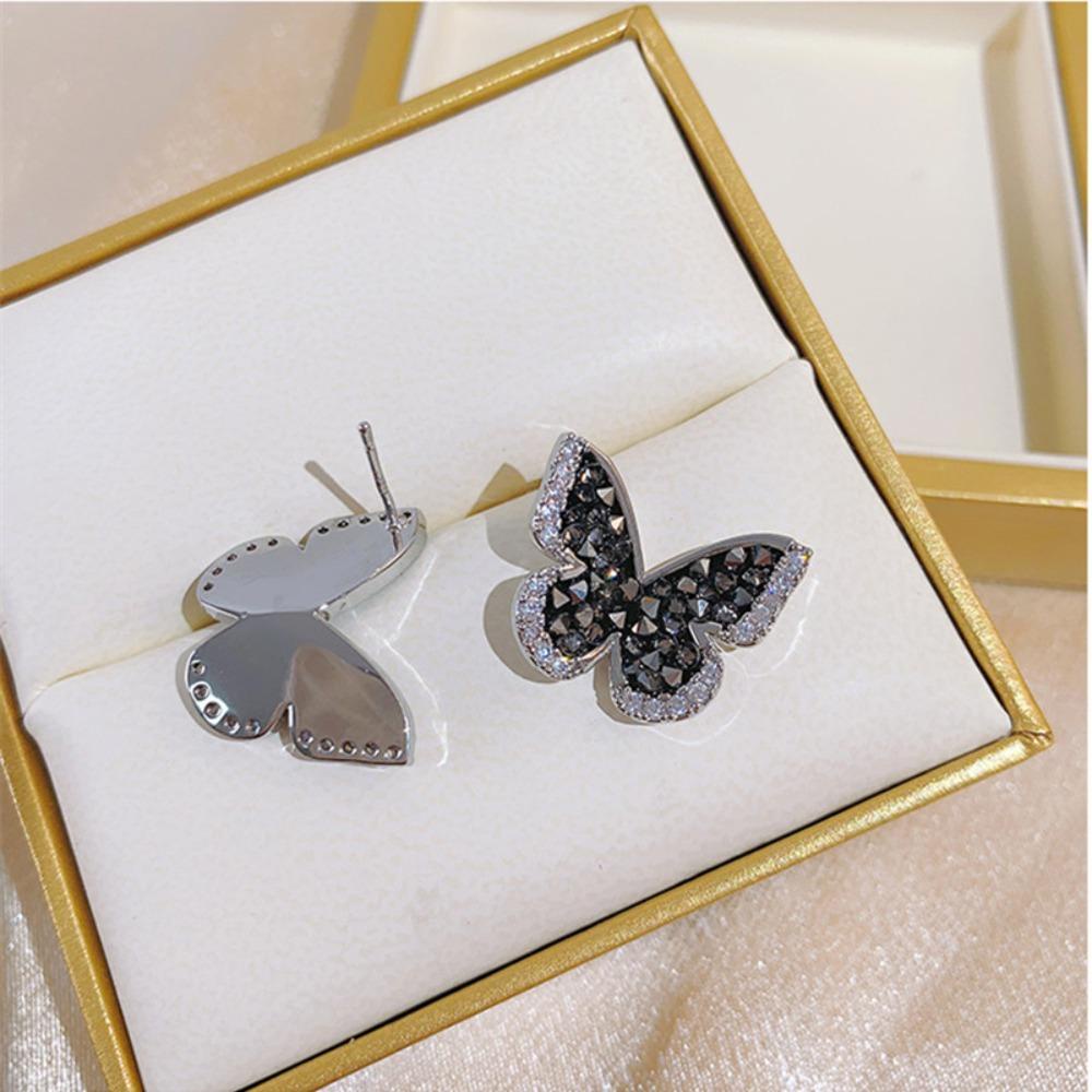 Mxbeauty Anting Kupu-Kupu Kepribadian Memorabilia Inlay Canggih Keren Untuk Wanita Anting Zircon