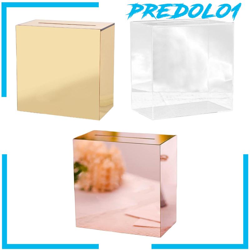 [Predolo1] Kotak Akrilik Tahan Lama Box Kartu Untuk Baby Shower Resepsi Pernikahan Ulang Tahun