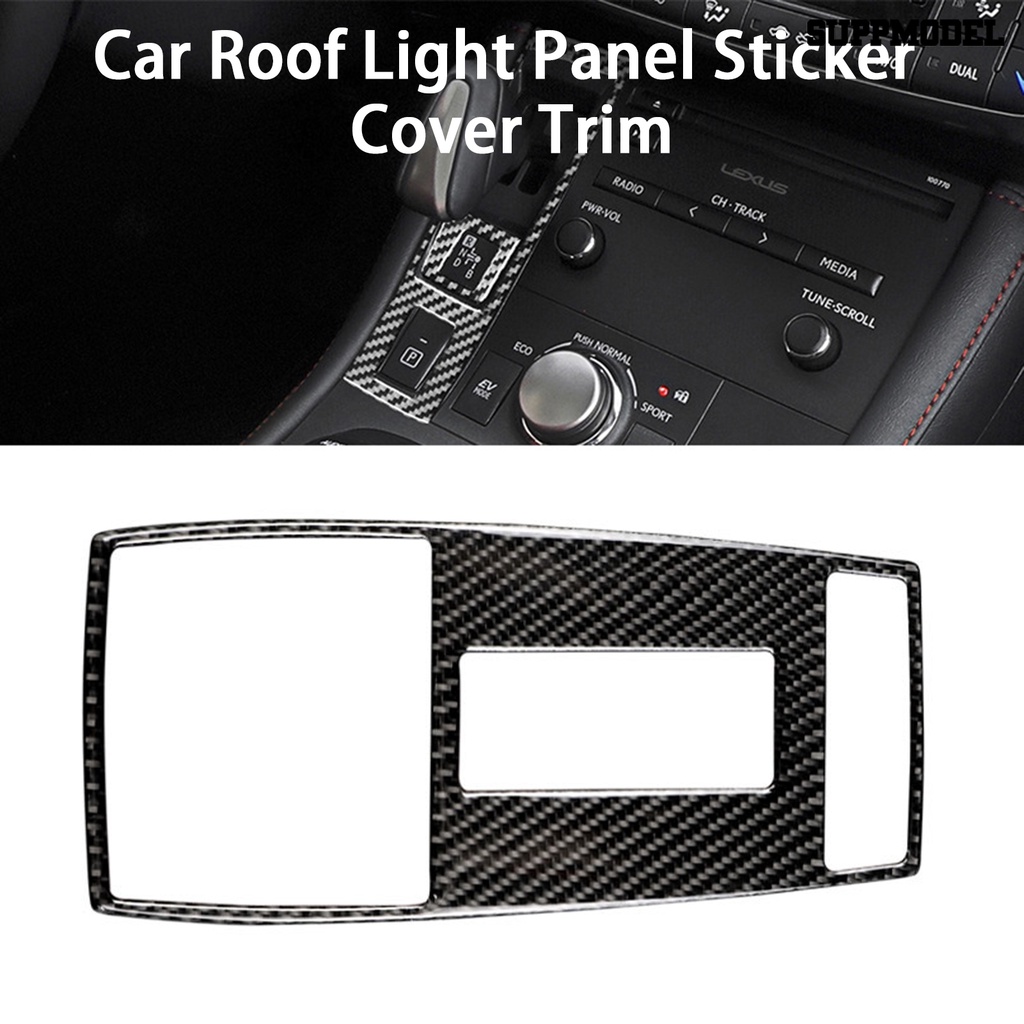 [SM Auto] Lampu Baca Atap Mobil Panel Glossy Carbon Fiber Car Reading Light Lamp Panel Stiker Cover Trim Untuk Kelas C W204 (2007-2013) W212 (2010-2012)