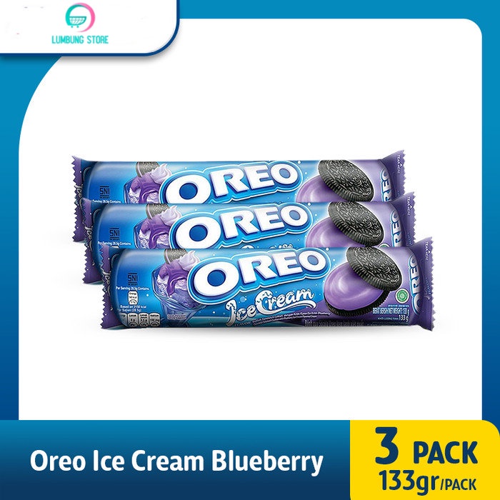 

Oreo Biskuit Ice Cream Blueberry 119.6g - 3 Pack - Snack