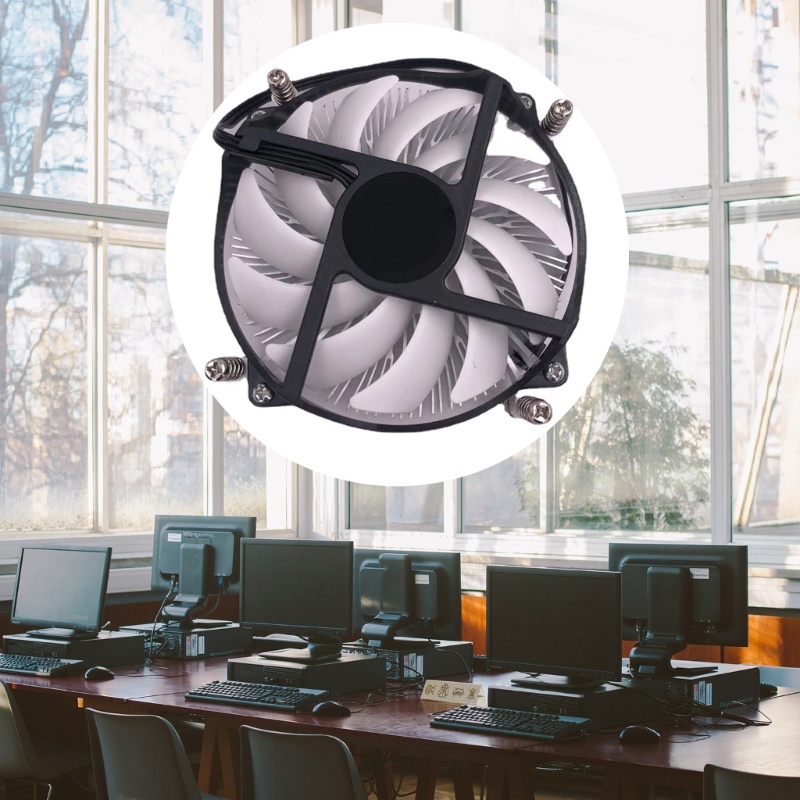 Bt Pendingin CPU Fungsional Untuk Kipas CPU 11551150 Untuk Rumah Kantor Gaming Susunan 9CM Pendingin CPU Tahan Lama Yang Luar Biasa