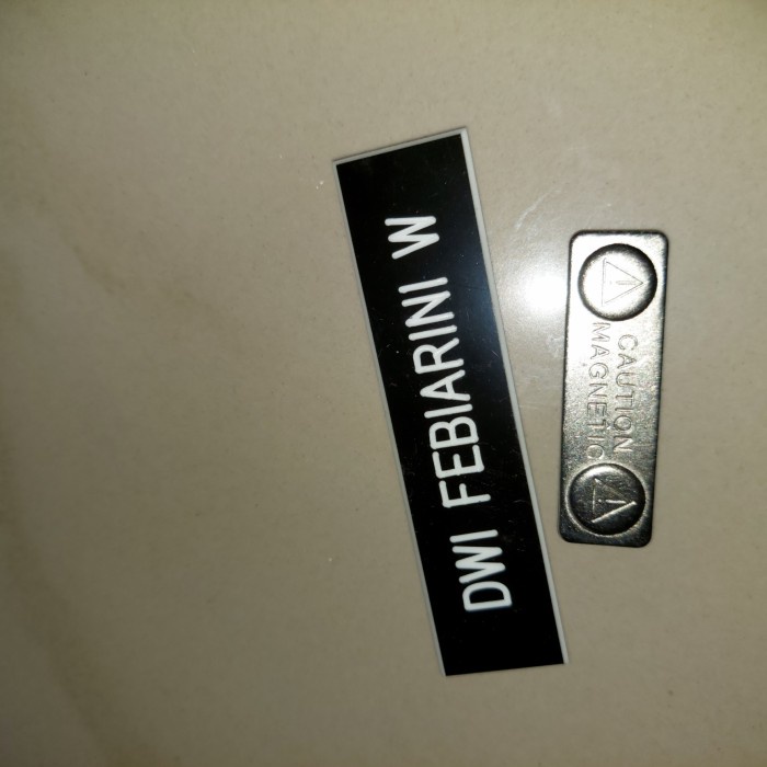 

✨BESTSELLER✨ - name tag mgnet+lencana korpri magnet - korpri dan name, harga- 1.2.23