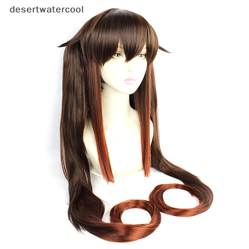 Deid Genshin Impact Hutao Cosplay Wig Anime Game Hu Tao Gaya Cina Kostum Props Martijn