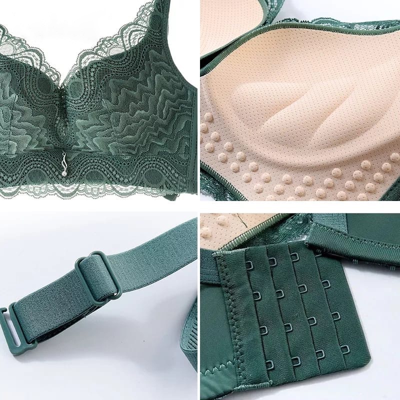 ENZ ® Push Up Bra Seksi Seamless Tanpa Tali Bahan Renda Lace Nilon Nyaman Import / Celana Dalam Korset Nylon Renda Lace PREMIUM 5007