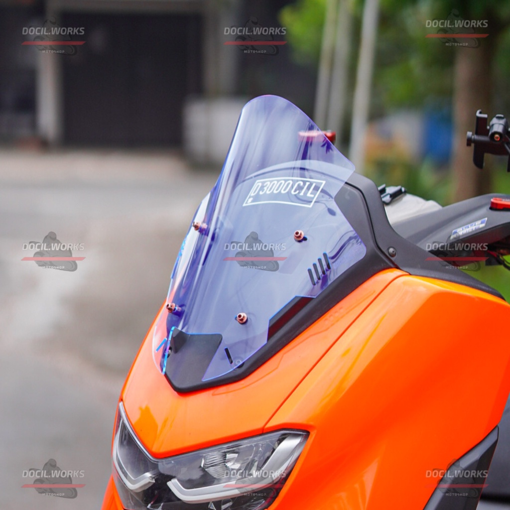 Dunia Variasi - Visor Windshield Nmax Model TDR SIRIP SUPER JENONG ICE BLUE Winshield Yamaha Nmax Model TDR Winsil Nmax