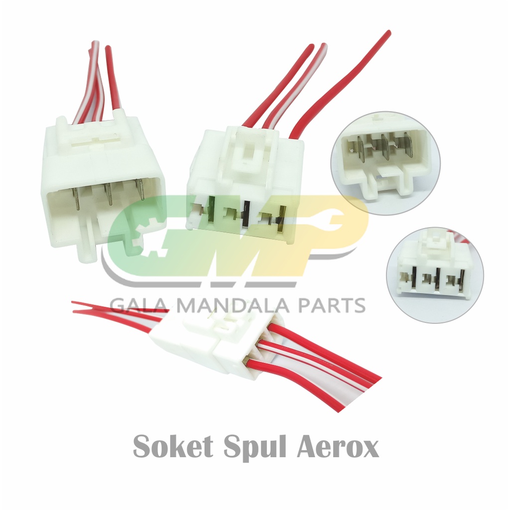 Soket Kabel Spull Set Aerox Nmax Lexi Freego Socket Spul Ecu Motor