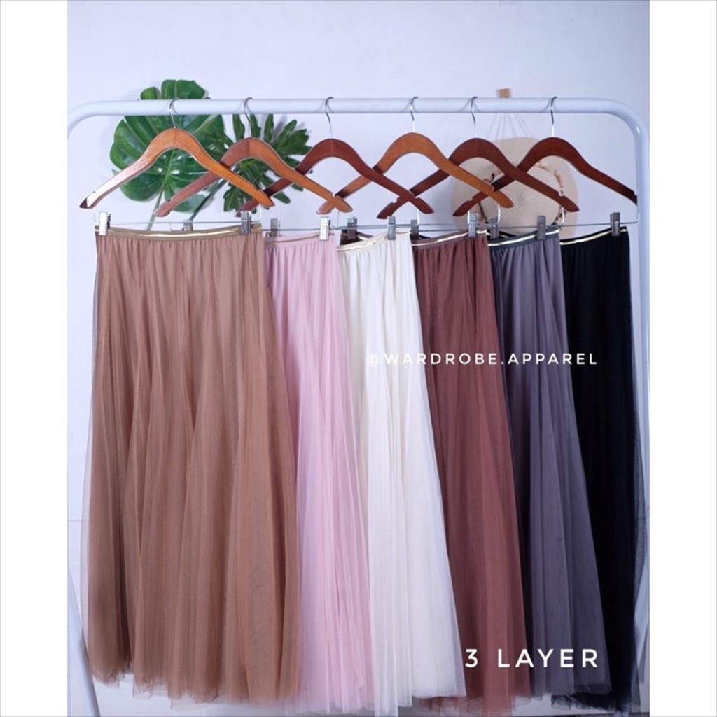 Rok tutu 4 layer premium bangkok bkk/ rok tutu list gold 4 lapis bangkok