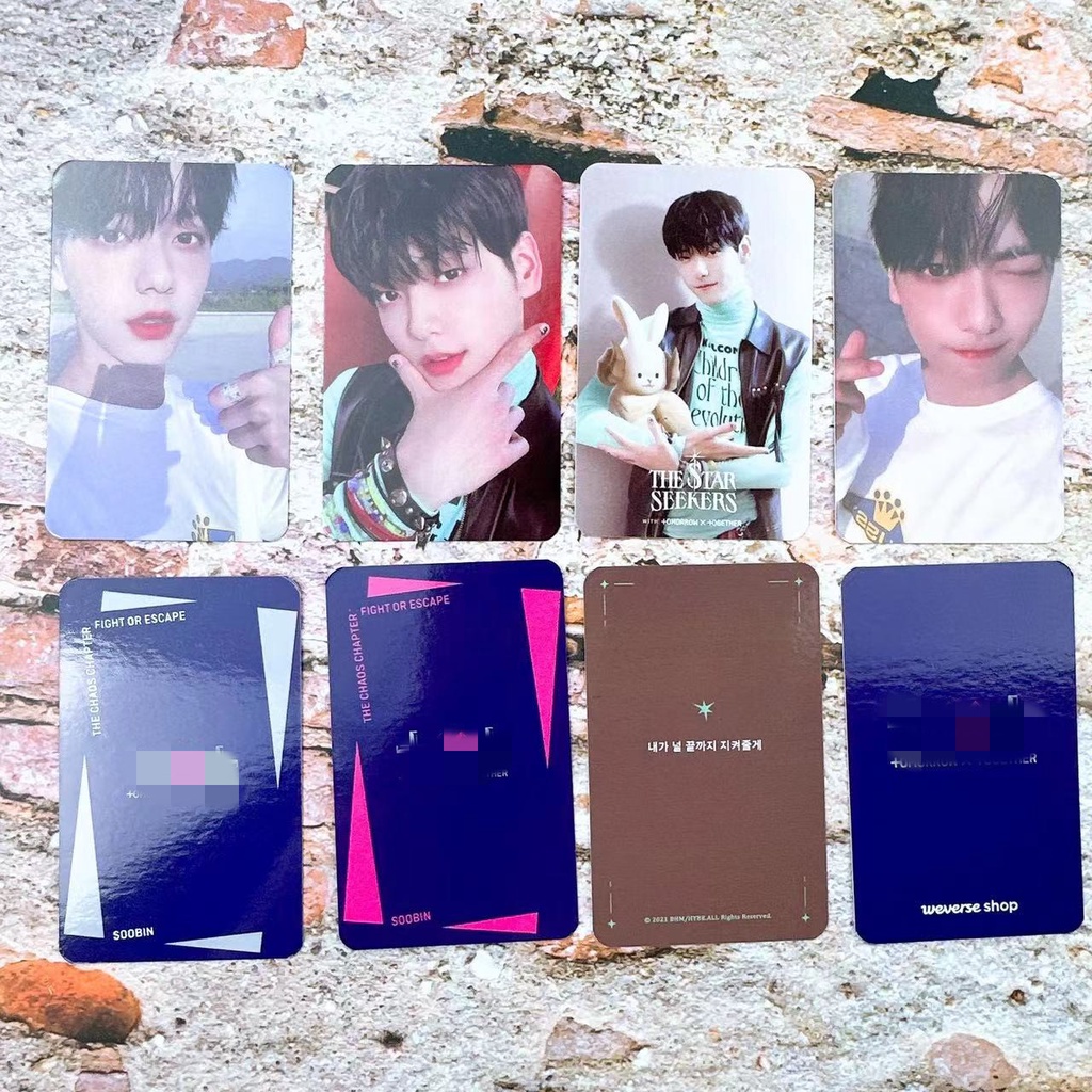 4pcs/set TXT Album THE CHAOS CHAPTER: FIGHT OR ESCAPE Photocards Kartu Lomo Tomorrow X Together Kpop Postcards