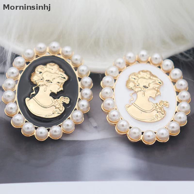 Mornin Fashion Bentuk Oval Mutiara Ratu Bros Untuk Wanita Kerah Pin Kostum Pesta Perhiasan Dekorasi Hadiah id