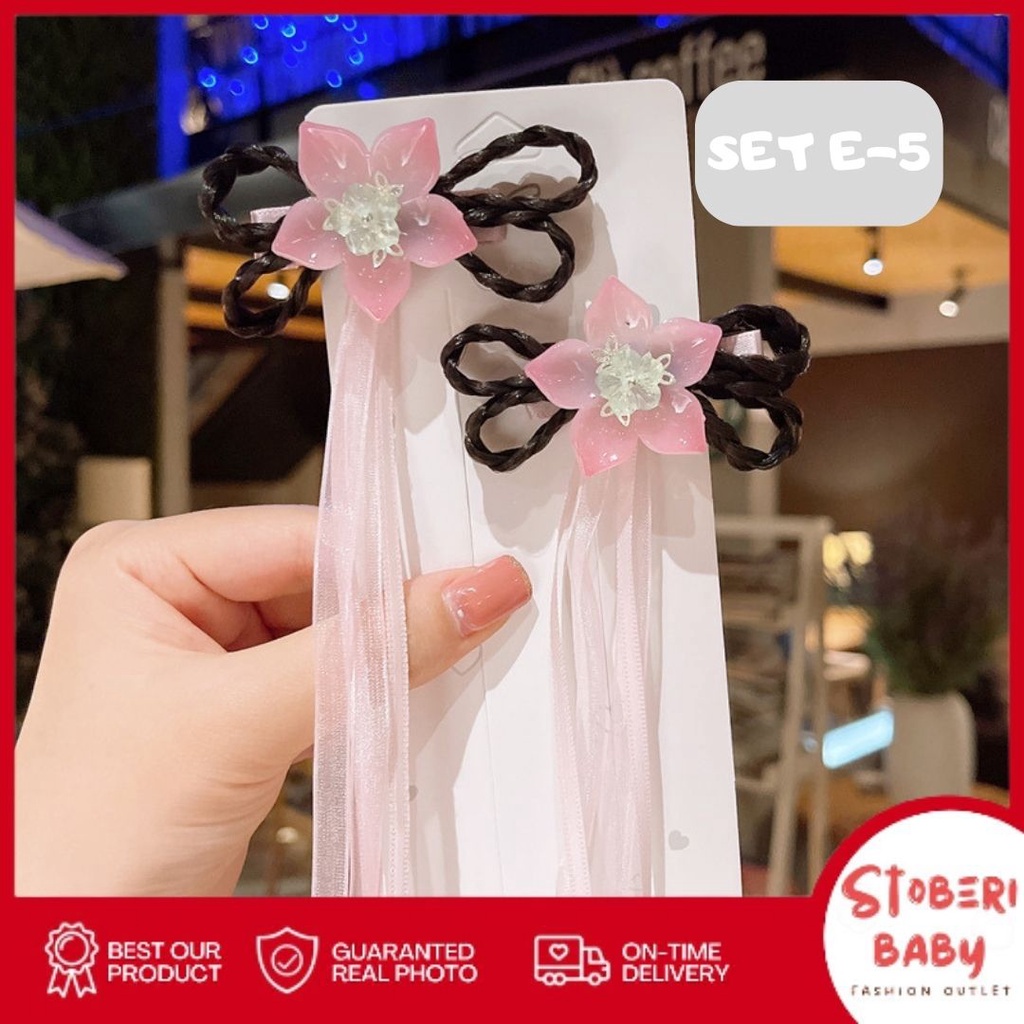 stoberi baby - JEPIT HUANZOU Set Jepit Korea Jepit Rambut Hair Clip Anak Perempuan