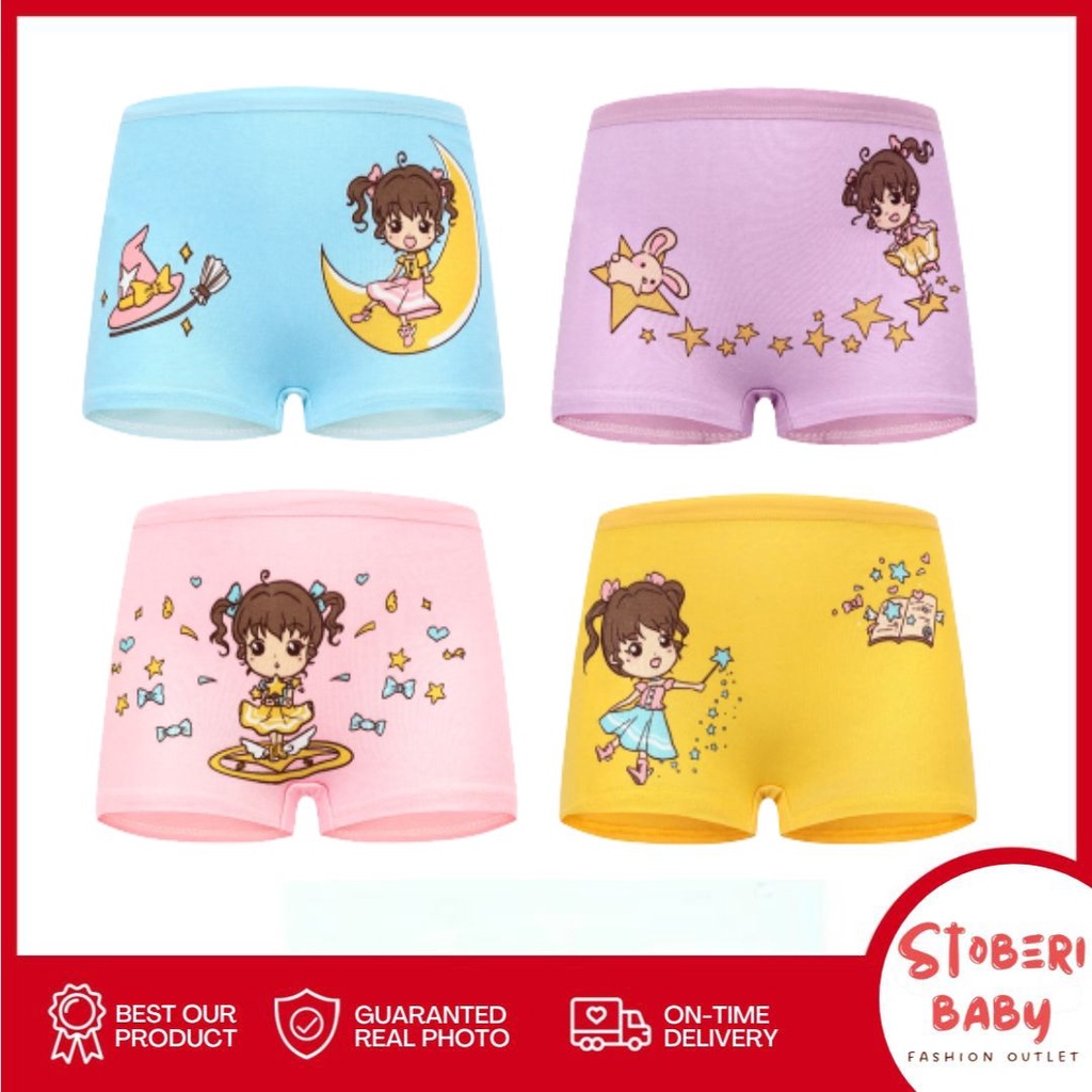 PUNCAK 3.3 stoberi baby - XING DAILY BXR CELANA DALAM ANAK PEREMPUAN UMUR 2-12 TAHUN
