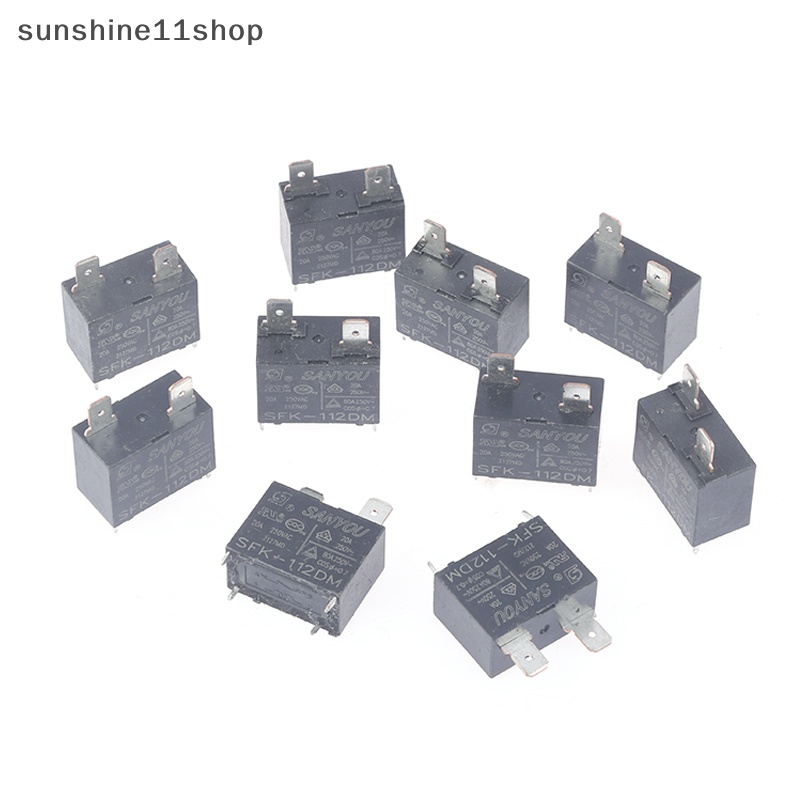 Sho 12VDC 20A 250VAC 4Pins Untuk Ac Inovatif Dan Tergantikan 2/5/10PCS Relay Daya 12V SFK-112DM N