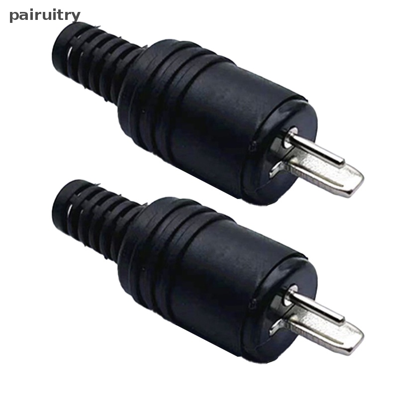 Prt 2PCS Alat Speaker Pria Power Signal Audio Hitam Adaptor 2pin Konektor PRT