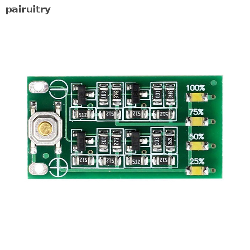 Prt 3S 11.1V 12V 12.6V Papan Display Tingkat Daya Lithium Modul Indikator Kapasitas Li-ion PRT