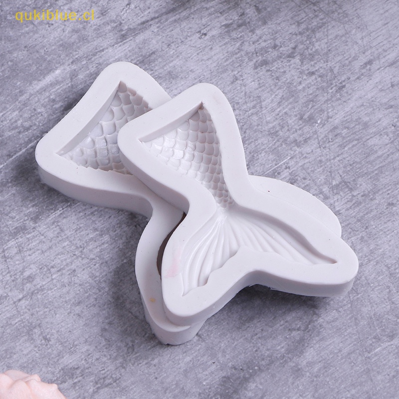 Qukiblue Mermaid tail cake silicone mold Cetakan fondant Cetakan Dekorasi Kue Kering cl