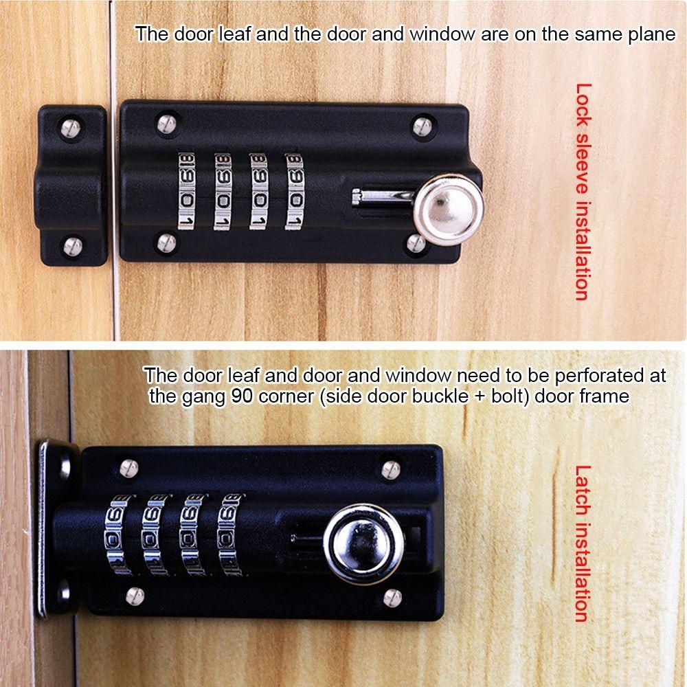 [Elegan] Password Lock Outdoor Metal Door Coded Lock Door Catch Bolt Safety Kunci Laci