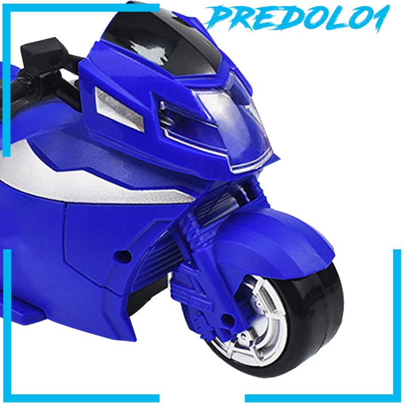 [Predolo1] Action Figure Transformable Motor Transforming Vehicles Playset Untuk Anak